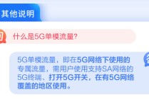 5G单模流量是什么意思,5G单模流量怎么用